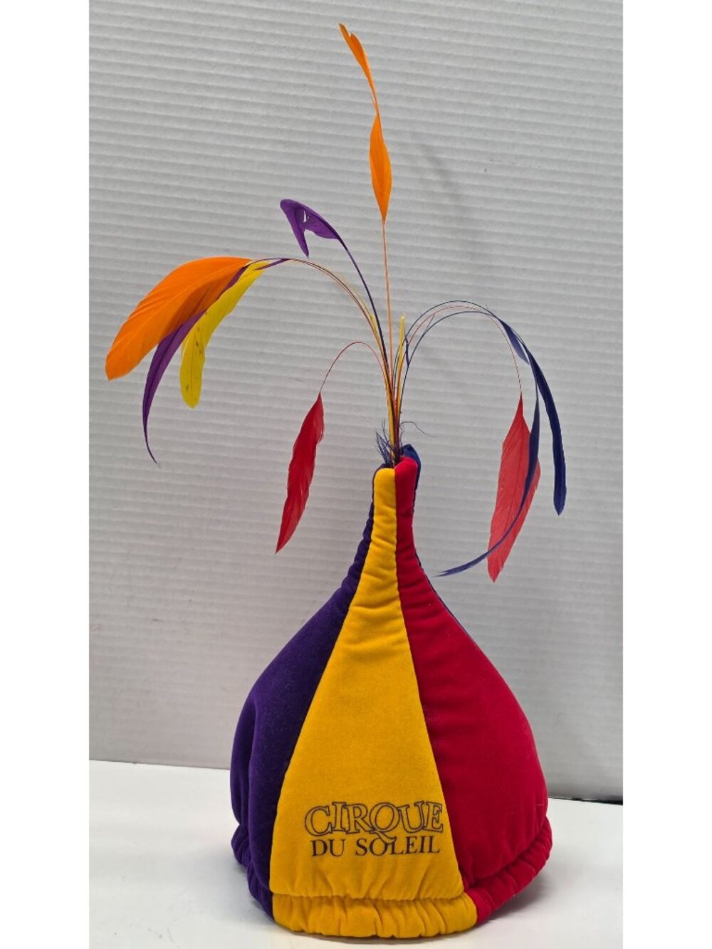 Cirque du Soleil Feather Explosion Hat Costume Headpiece NWT Colorful 18"